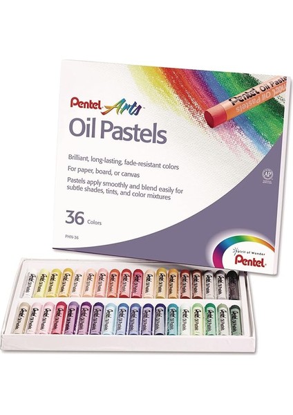Yağlı Pastel Boya, Standart Kutu, 36 Renkli