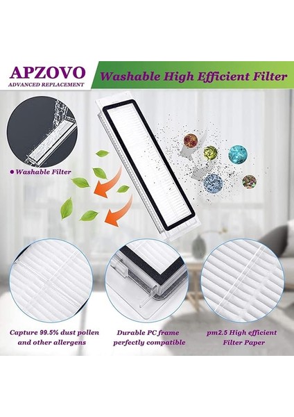 Xiaomi Roborock S5 Max S6 Max S6 Pure S6 Maxv S50 S51 S55 S60 S65 S5 S6 Elektrikli Süpürge Için Aksesuar Kiti. Roborock Ana Fırça Hepa Filtre Yan Fırçaları Için Yedek Parçalar, Temizleme Bezleri modelleri