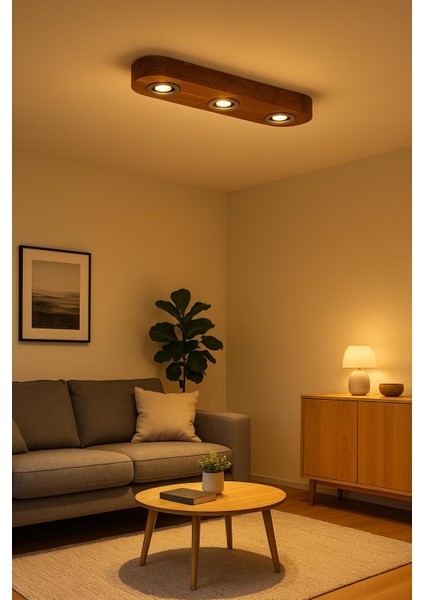 3'lü Tavana Monte Ahşap Kütük Avize Rustik Otantik Dekoratif Salon Otel Cafe Aydınlatma fırsatları