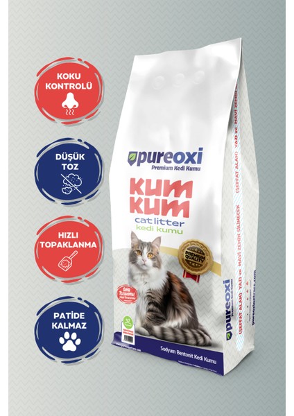 Kum Kum Premium Beyaz Sabun Kokulu Topaklanan Kedi Kumu 10 kg – Ferah Sabun Kokusu, Toz Kontrollü fiyatları