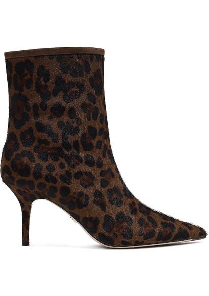 Kadın Leopar Desenli Ince Topuklu Deri Bot 25WFD4912W2 fırsatları