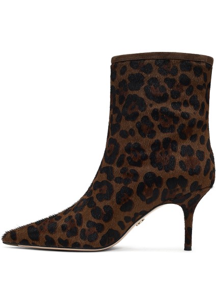 Kadın Leopar Desenli Ince Topuklu Deri Bot 25WFD4912W2 indirimleri