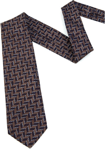 Erkek Kahverengi %100 Ipek Kravat 50317307-400