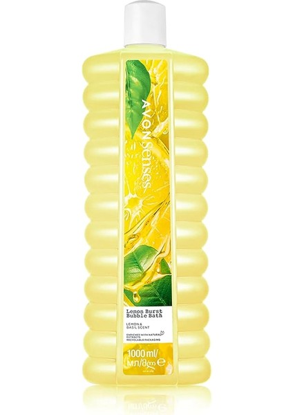 Senses Lemon Burst Limon ve Reyhan Kokulu Banyo Köpüğü 1 Lt.