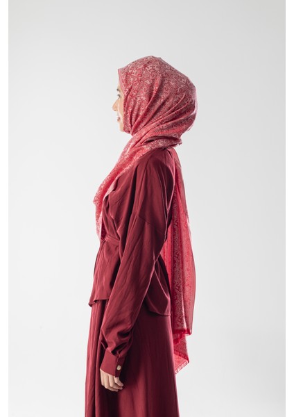 Whisper Rose Desenli Dokuma Pamuk Şal fiyatları