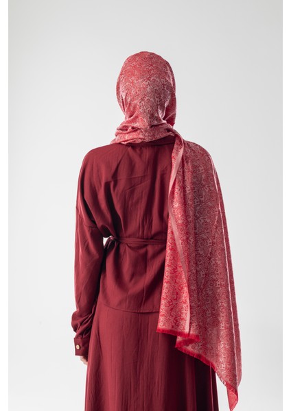 Whisper Rose Desenli Dokuma Pamuk Şal modelleri