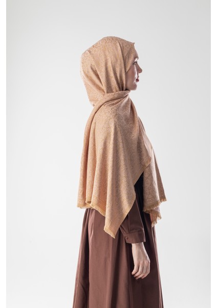 Sunlit Grain Desenli Dokuma Pamuk Şal fırsatları