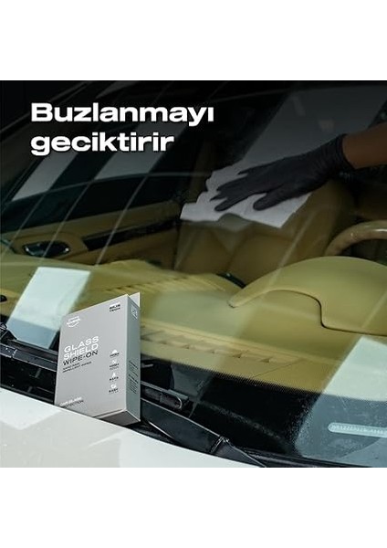 Glasshield Wipe On Araç Nano Yağmur Kaydırıcı ve Su Itici Mendil 1 Yıl Etkili Cam Bakımı, Cam Yüzey Yağmur Tutmaz Nano Kaplama, Far, Ayna Sıvı Kaydırıcı fırsatları
