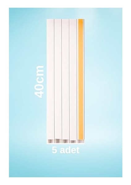 2 Metre (60X40MM) Kendinden Yapışkanlı Klima Borusu Gizleyici Kablo Kanalı | 2m (5 Adet x 40CM) Kablo Gizleyici fırsatları
