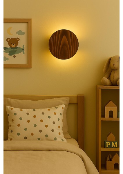 Yansıtma Tasarımlı Çift Yönlü Ahşap Salon Hol Cafe Otel Duvar Aplik Avize Gece Lambası Duvar Lambası fırsatları