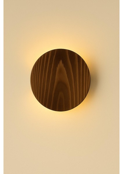 Yansıtma Tasarımlı Çift Yönlü Ahşap Salon Hol Cafe Otel Duvar Aplik Avize Gece Lambası Duvar Lambası