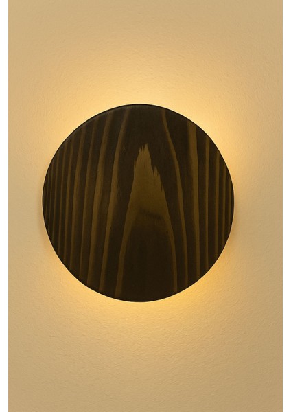 Yansıtma Tasarımlı Çift Yönlü Ahşap Salon Hol Cafe Otel Duvar Aplik Avize Gece Lambası Duvar Lambası