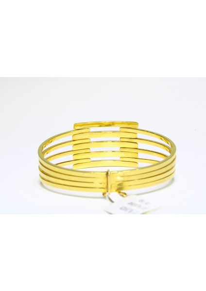 14 Ayar Altın 5 Sıralı Kaburga Kelepçe Bilezik 15.10 gr fırsatları