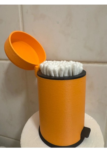 Mini Pedallı Çöp Kürdanlık Kulak Çöpü Mini Masa Çöpü 9cmx6,5cm fırsatları