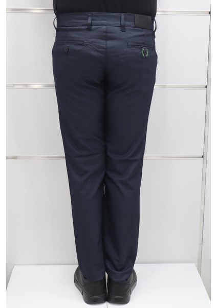Fistan Store Erkek Desenli Normal Bel Dar Kalıp Dar Paça Kumaş Pantolon fırsatları