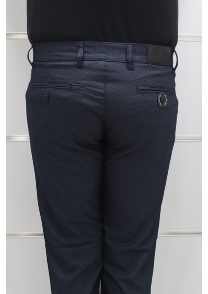 Fistan Store Erkek Desenli Normal Bel Dar Kalıp Dar Paça Kumaş Pantolon indirimleri