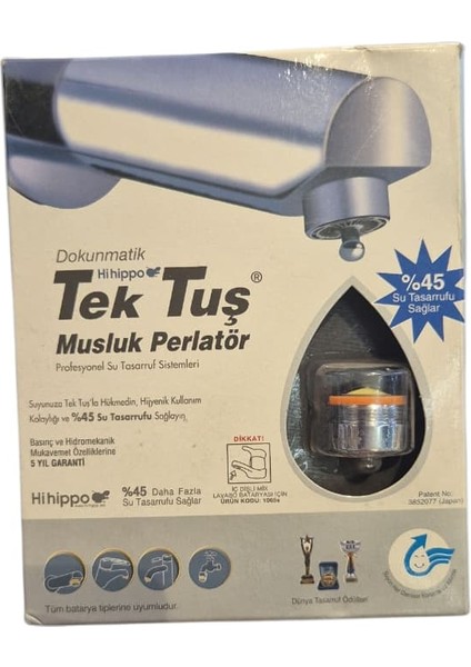 Universal Çeşme Tip Tek Tuş Musluk Perlatörü