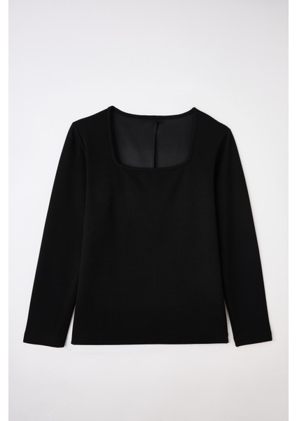 Kadın Büyük Beden Bej Kare Yaka Bluz fiyatları