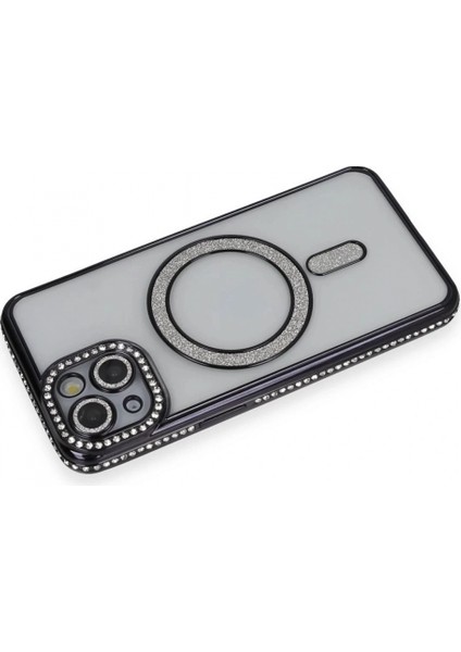 iPhone 13 Kılıf Joke Simli Magneticsafe Kılıf - Siyah fiyatları