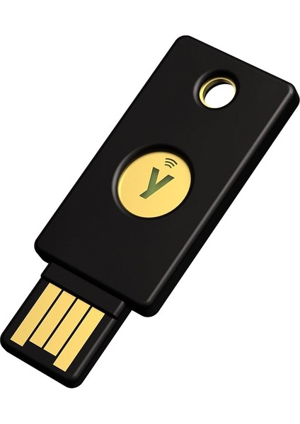 - Yubikey 5 Nfc - Iki Faktörlü Kimlik Doğrulama Için Güvenlik Anahtarı (2fa), Usb-A ve Nfc ile Bağlantı - Fıdo Sertifikalı