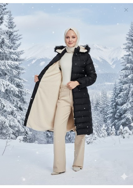 Kadın Genç Spor Büyük Beden Içi Tamemen Kürklü Şişme Mont fiyatları
