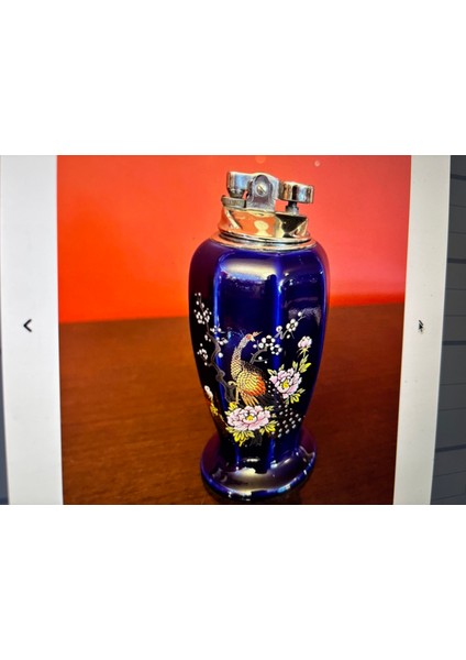 Eski Japon Üretimi Porselen Çakmak ve Kül Tablaları Takımı Çakmak 15CM Küllükler 11CM fırsatları