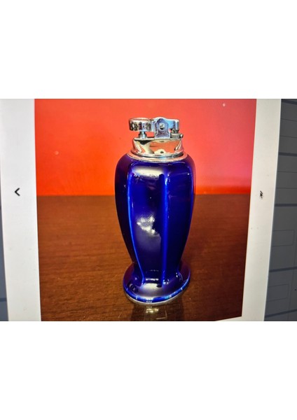 Eski Japon Üretimi Porselen Çakmak ve Kül Tablaları Takımı Çakmak 15CM Küllükler 11CM