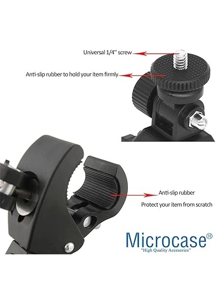 Aksiyon Kameralar Için Klipsli Bisiklet Gidon Tutucu - AL2705 indirimleri