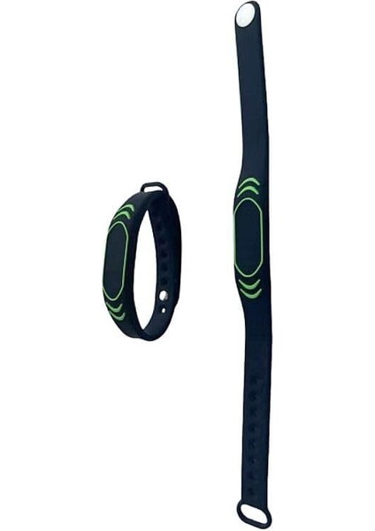 Mıfare Classic 1k Bileklik 13.56MHZ Siyah Silikon (2 Adet)