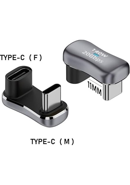 Ally/steam Deck ile Uyumlu 180 Derece USB C Adaptörü, U Şekil Açısı USB C Erkek - USB C Dişi Adaptör Uzatma Dönüştürücü Konektör Genişletici (Erkek Ila C Dişi) fırsatları