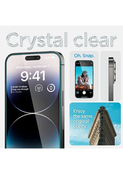 iPhone 14 Pro ile Uyumlu Cam Ekran Koruyucu Glas.tr Slim Hd - AGL05222 fırsatları