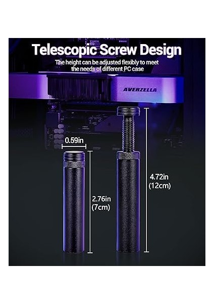 Grafik Kartı Tutucu, Gpu Support Bracket, Gpu Tutucu, Grafik Kartı Tutucu, Video Kartı Tutucu, Alüminyum Ekran Kartı Tutucu, L(70MM-120MM) fiyatları