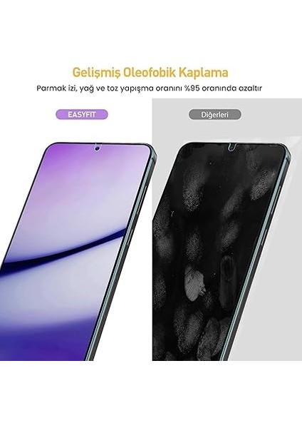 Galaxy S25 Serisi ile Uyumlu Easyfit Glass Kolay Uygulama Aparatlı Ekran Koruyucu Temperli Cam (Galaxy S25 Plus/galaxy S24 Plus) modelleri