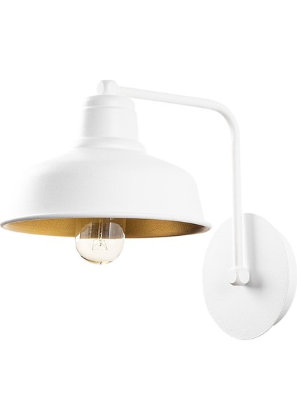 Modern Metal Sıvama Tekli Aplik Pütürlü Beyaz, Endüstriyel Dekoratif Duvar Lambası MEMATI-181WHITE fiyatları