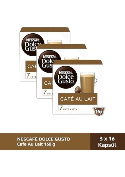 Nescafe Dolce Gusto Cafe Au Lait 48 Kapsül 160 gr x 3 fiyatları