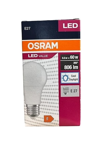 8.5 Watt LED Ampul 6500K Beyaz E27-10 Adet indirimleri