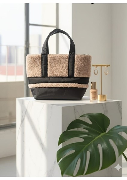 Peluş Kadın Omuz Çantası 26X40 cm