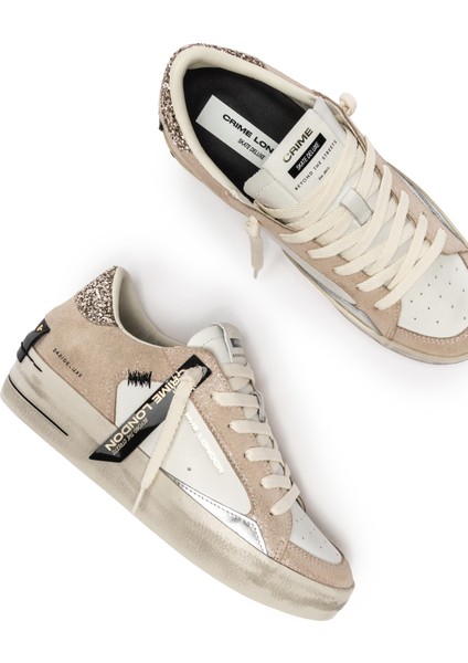 Kadın Sneaker ( Günlük) 25190AA8 Crime London Sk8 Deluxe Wedge Sand indirimleri