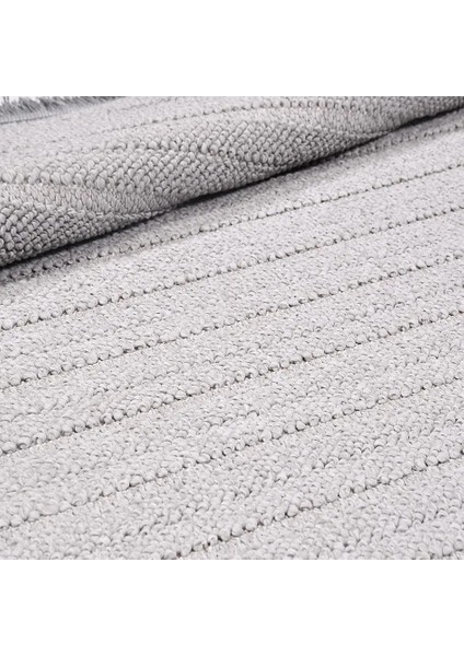 Abajo Modern Gri Polipropilen Atkılı Jüt Makine Halısı fırsatları