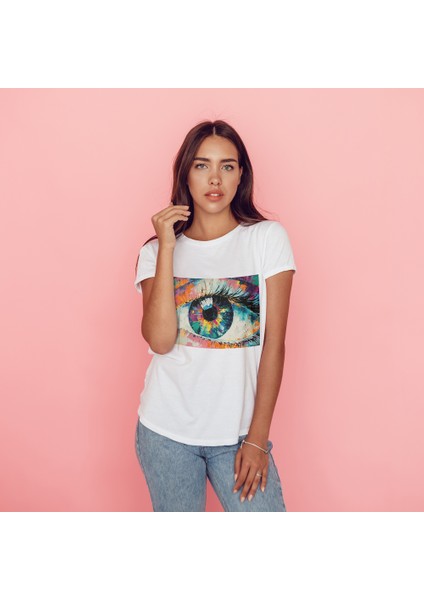 The Eye Tişört - Beyaz fiyatları