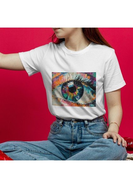 The Eye Tişört - Beyaz modelleri
