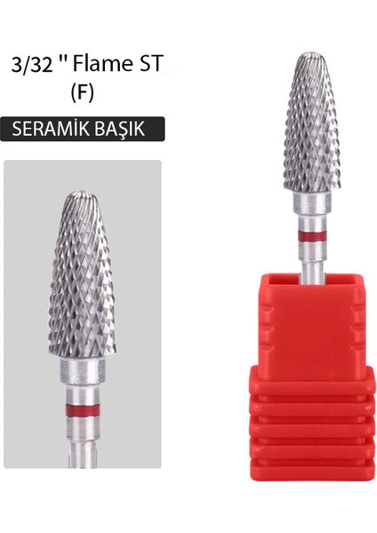 Seramik Freze Ucu Protez Tırnak Jel Tırnak Kuru Manikür Kullanımına Uygun
