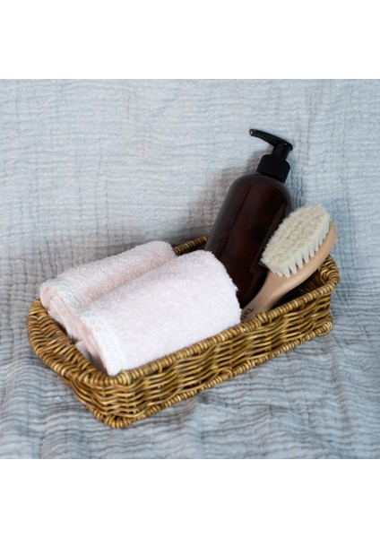 Tabii'm Keçi Kılı Bebek Fırçası %100 Doğal - Pamuklu Özel Ham Bez Kese Hediyeli fırsatları