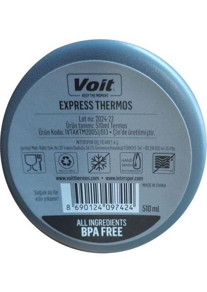 Express Coffee Termos 510 Ml, Gri indirimleri