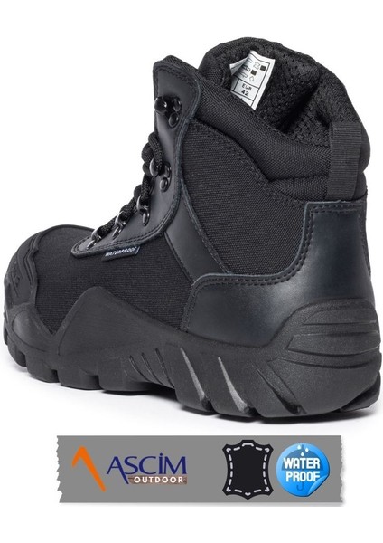 Outdoor Unisex Su Geçirmez Deri Dört Mevsim Bot | Siyah indirimleri