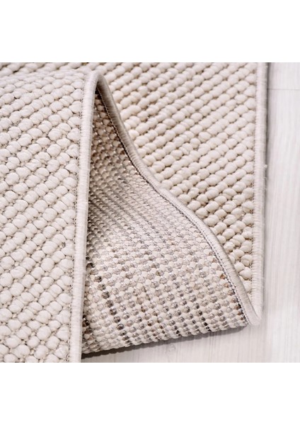 Atienza Bukle Modern Beyaz Polyester Kaydırmaz Tabanlı Makine Halısı modelleri