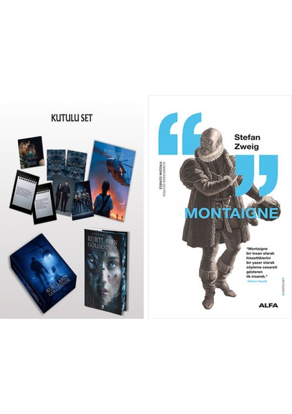 Kurtların Gölgesinde (Ciltli - Yan Boyamalı - Kutulu Set) + Montaigne