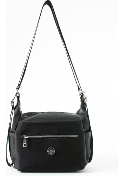 Sanmorris Glc Kadın 4 Bölmeli Suni Yumuşak Deri Omuz ve Sırt Çantası