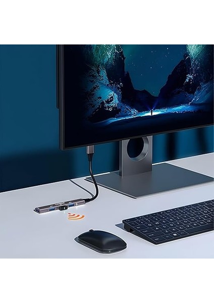 Usb-C Hub Laptop ve Macbook ile Uyumlu USB Çoklayıcı /3x USB 2.0 / 1x USB 3.0 / Çevirici Adaptör (4-In 1 USB Hub) indirimleri