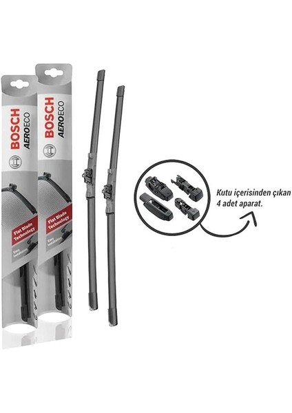 Aeroeco Muz Silecek Takımı Kia Stonic ile Uyumlu 2017-2023 modelleri